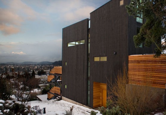 Modernist House on the Slope with Commanding Views