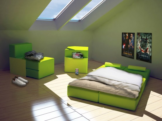 Modular Furniture Set for Multi-Purpose Use in Small Spaces – Multiplo by HeyTeam