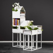 Modular Shelves For Books And Plants