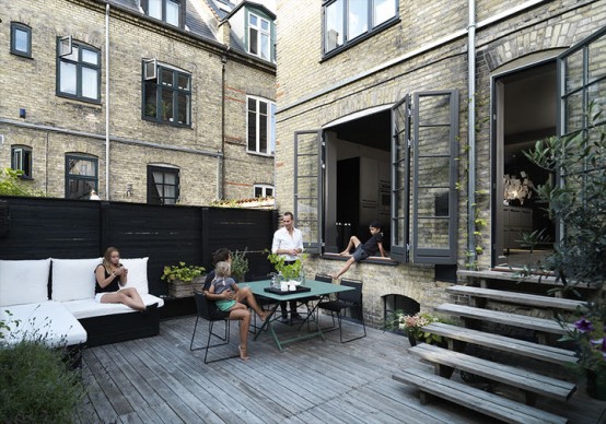 Monochromatic Minimalist Townhouse In Copenhagen