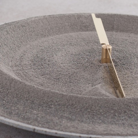 Monti Silvestri Clock Of Basalt From Volcano Etna Eruption