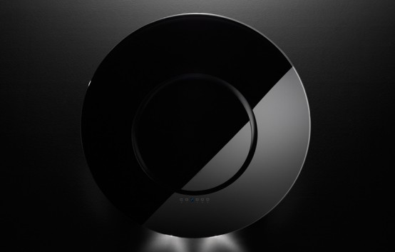 Moon Round Black Range Hood