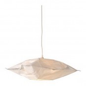 a pendant lamp with a messy paper lampshade is a unique solution to make a statement, it will catch an eye for sure