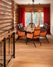 Mountain Lodge With Rustic And Modern Details