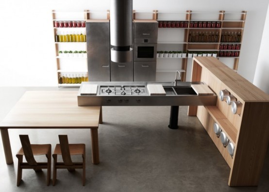 Moveable And Modular Convivio Kitchen System