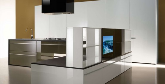 Multimedia Kitchen For Open Plan Areas