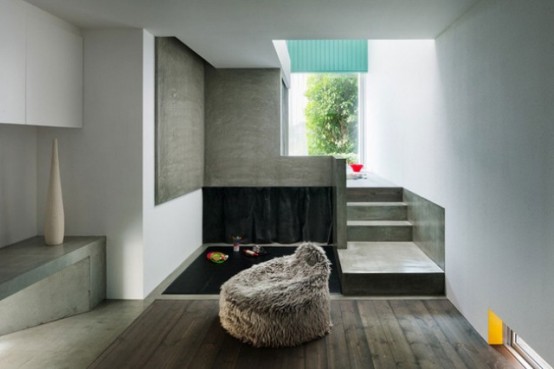 Narrow Urban Home With Industrial Minimalist Interiors Narrow Urban Home With Industrial Minimalist Interiors
