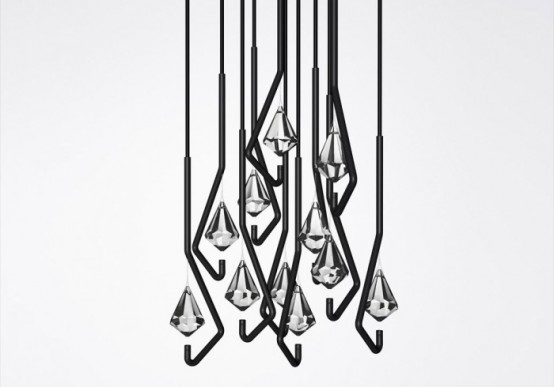 Minimalist Crystal Chandelier In Neomodern Style