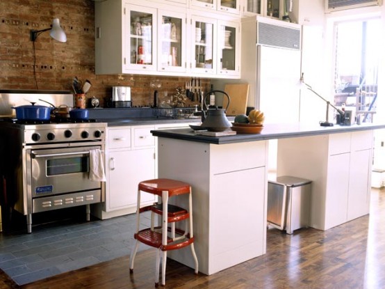 Neutral Kitchen Design With Raw Accents