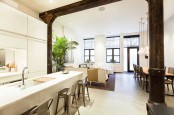 New York Loft With Classical Greco Roman Touches