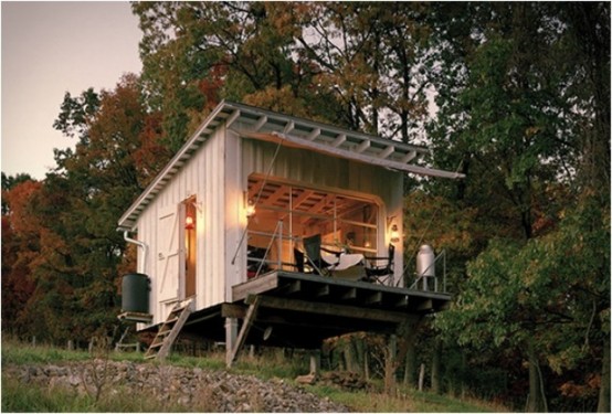 Off-The Grid Cabin With A Traditional Interior