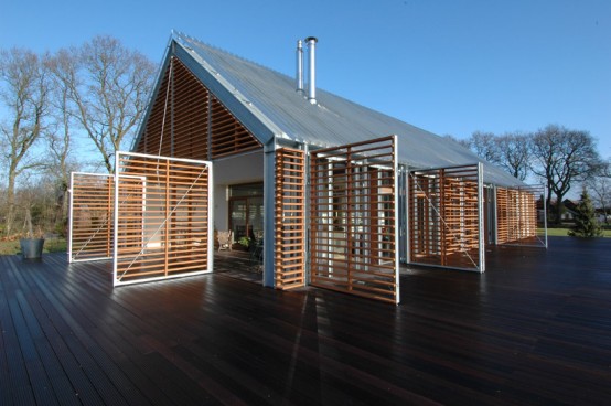 Old Barn Turned Into A Modern House With Unusual Architecture