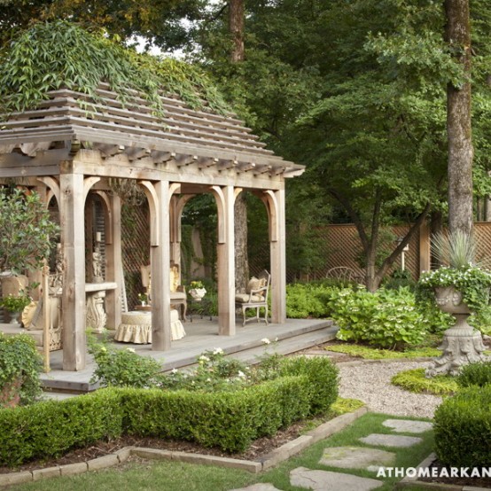 Old European Style Garden And Terrace