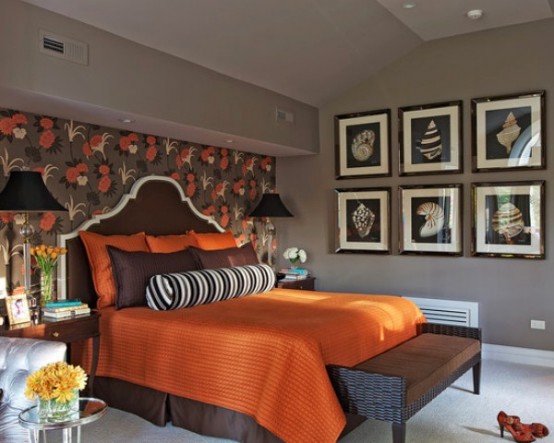 Orange Accents In Bedrooms – 68 Stylish Ideas - DigsDigs