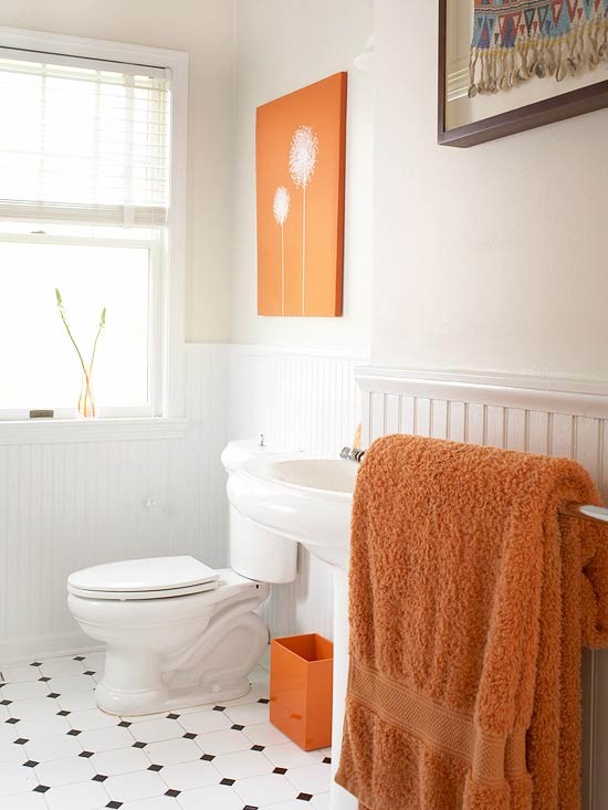 50 Cool Orange Bathroom Design Ideas Digsdigs