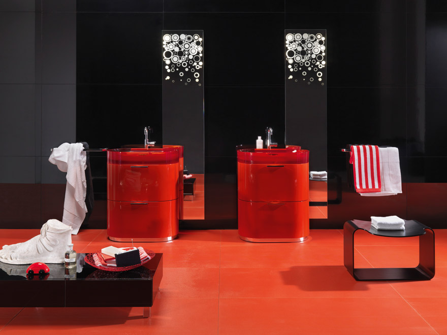 Orange Bathroom Vanities Regia