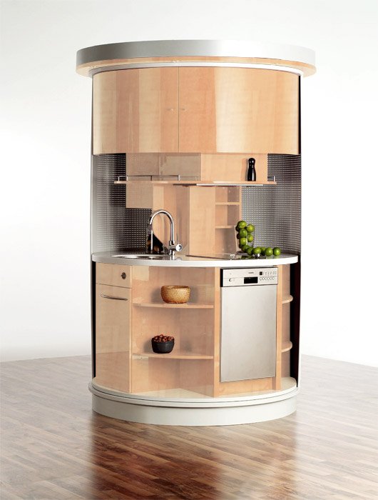 Original Circle Kitchen For Small Space