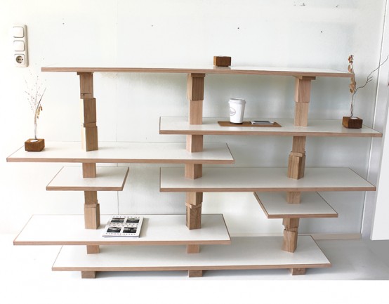 Original Furniture Collection Of Stacked Wood