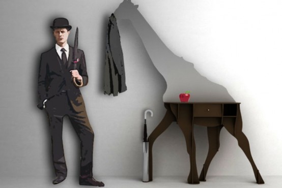 Original Giraffe-Shaped Sideboard