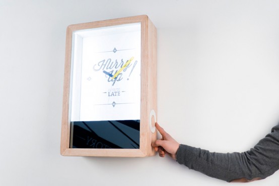 Original Hi Tech Clock With A Mirror