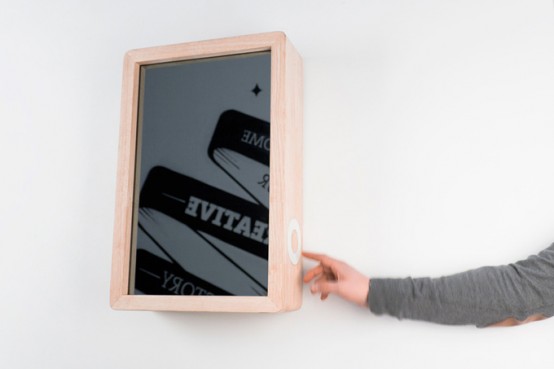 Original Hi Tech Clock With A Mirror