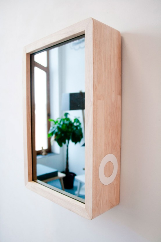 Original Hi Tech Clock With A Mirror