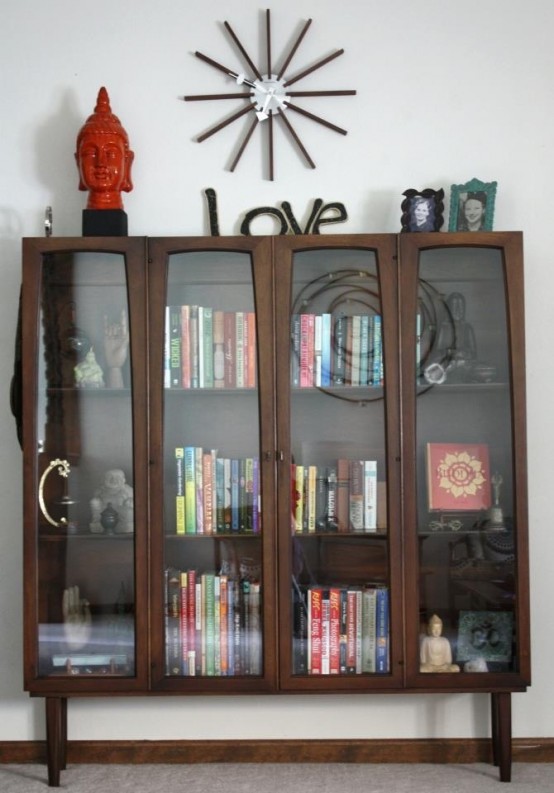 Tall mid on sale century bookshelf