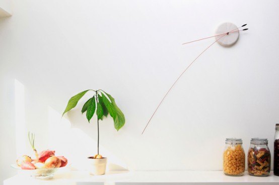 Original Minimalist Clock With Flexible Hands