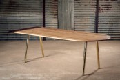 Original Rocket Table From Wood And Metal