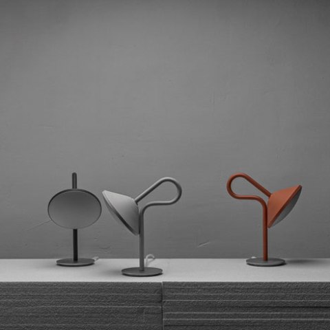 Original Round Lamp With A Looping Stem