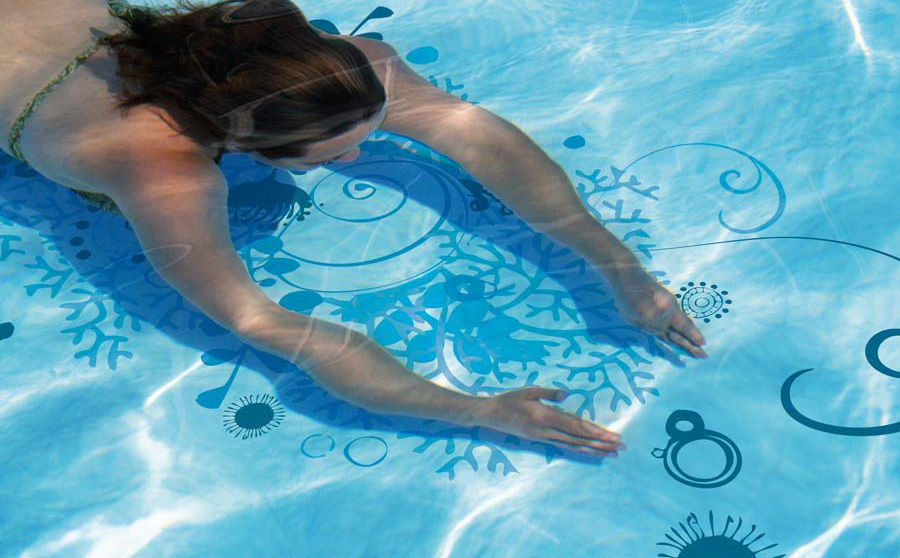 Original Swimming Pool Decorations Stickers By sKine DigsDigs