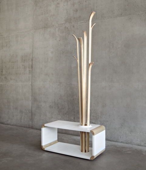 Original Tilia Coat Stand Resembling Of Skis