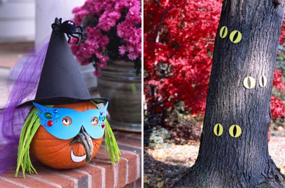 Glue a bunch of eyes to your trees to make them look alive.