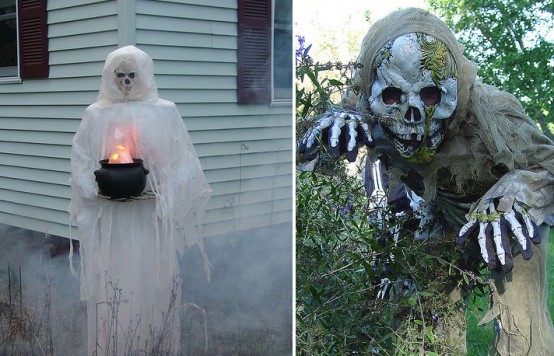 Turn craft-store materials into a life-sized witch that appears to float several feet above the ground.