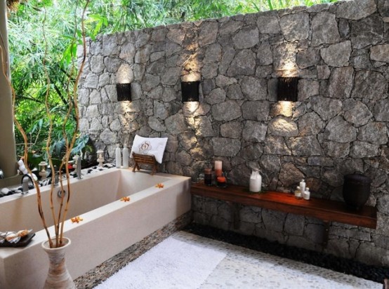 66 Outdoor Bathroom Designs That You Gonna Love - DigsDigs