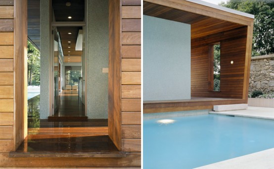 Outstanding Swimming Pool House Design by Hariri & Hariri Architecture