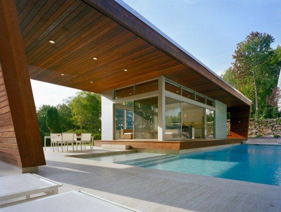 Outstanding Swimming Pool House Design