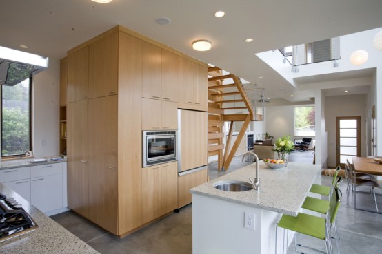 Pair Of Connected Row Homes With Bamboo Filled Courtyard