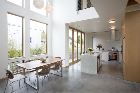 Pair Of Connected Row Homes With Bamboo Filled Courtyard