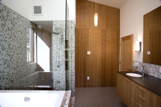 Pair Of Connected Row Homes With Bamboo Filled Courtyard