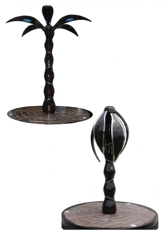 UltraModern PalmTree Garden Shower DigsDigs