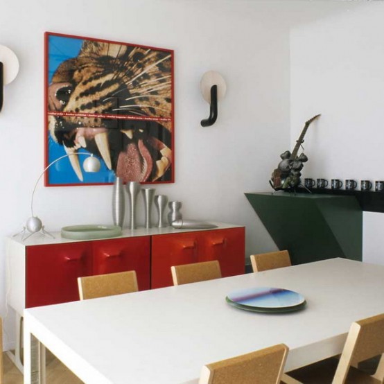 Parisian Art Deco Loft In Bright Colors