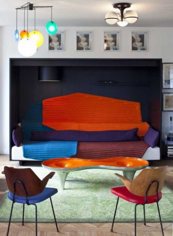 Parisian Art Deco Loft In Bright Colors