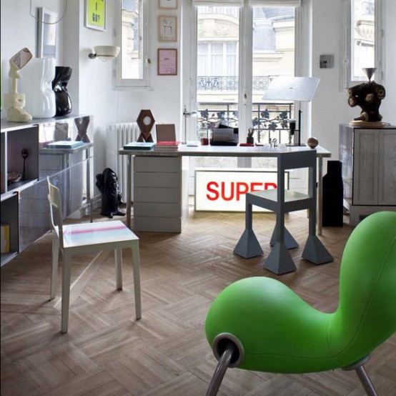 Parisian Art Deco Loft In Bright Colors