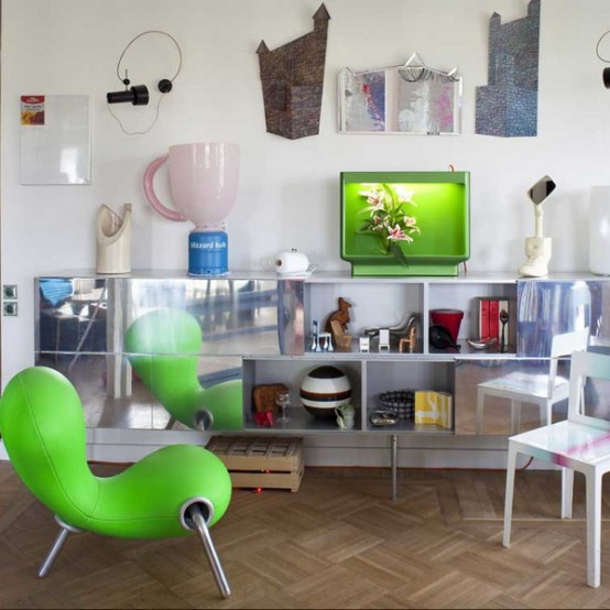 Parisian Art Deco Loft In Bright Colors