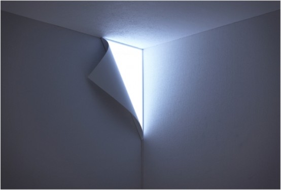 Creative Peel Wall Light Hidden In The Corner Of the Wall