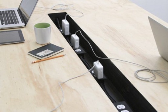 Perfect Coworking Desk With A Second Layer Storage