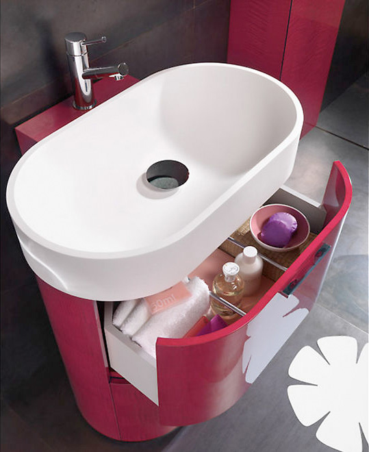 Pink Bathroom Furniture Regia