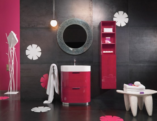 Pink Bathroom Vanities Regia