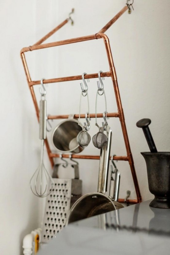 66 Industrial Piping Home Decor Ideas DigsDigs